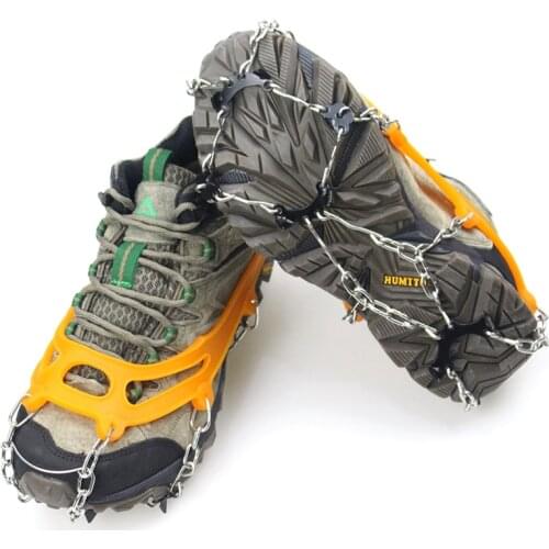 Non-Slip Ice Gripper Climbing Crampons with 8 Spikes for Walking Jogging Climbing Hiking on Snow and Ice