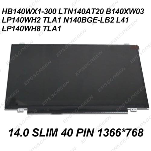 New replacement PANEL FOR Asus UL80J-BBK5 14" Genuine Laptop LCD Glossy Screen LED MATRIX SCREEN DISPLAY 14.0 SLIM 40 PIN