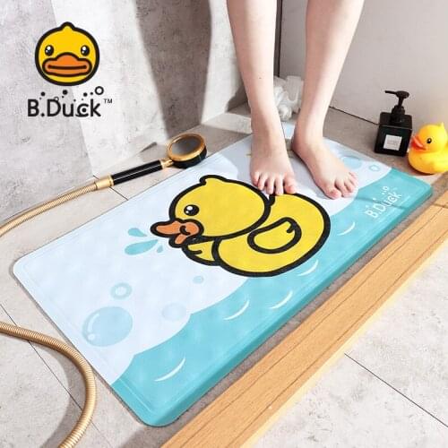 Cute Yellow Duck Anti-Slip Rubber TPR Bathtub Mats Animal With Sucker Kids Bathroom Carpet Shower Bath Mat Soft Massage Pad