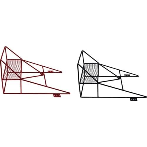 For WPL D12 1/10 RC Truck Car Upgrade Parts Simulation Metal Back Cage Rear Roll Cage Decoration Accessories