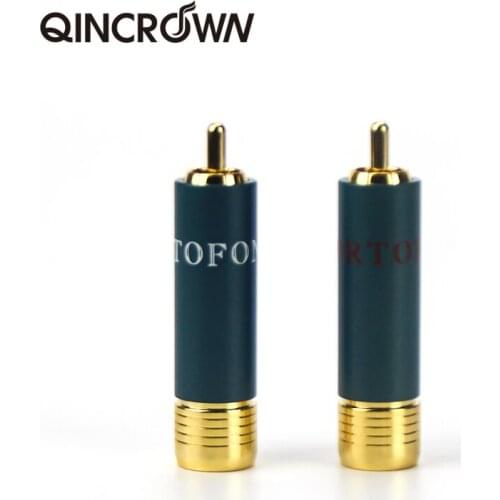 Gold-plated High Lotus RCA Signal Plug 4PCS