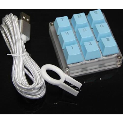9 Key Programmable RGB Support Macro Function Type C MX Switches Mechanical Keyboard Numpad For Gaming Photoshop WIN 7 8