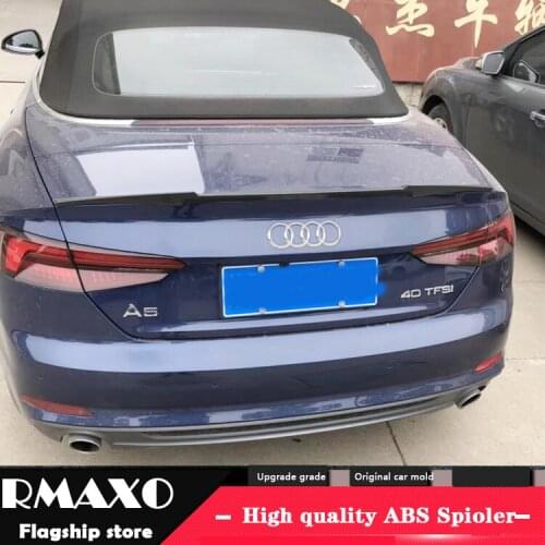 For AUDI A5 Spoiler 2014-2018 AUDI A5 COUPE TWO DOORS High Quality ABS Material Car Rear Wing Primer Color Rear Spoiler