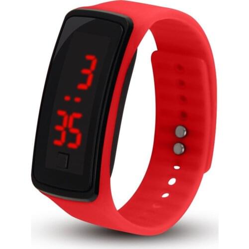 LED second-generation electronic watch fashion silicone student watch Water Resistant childrens sports watch bracelet