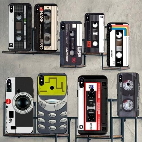 Vintage Magnetic audio tape Phone Cases For Xiaomi Mi Redmi Note 7 8 9 pro 8T 9T 9S 9A 10 Lite pro