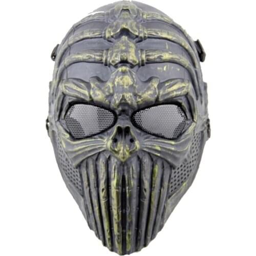 Spine Tingler Military Army Tactical Skull Full Face Protective Mask Airsoft Paintball CS Wargame Halloween Party Cosplay Masks