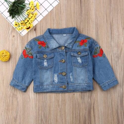 2020 Fashion Girls Jacket Coat Kids Baby Girls Autumn Clothes Solid Color Long Sleeve Lapel Coat Children Outwear