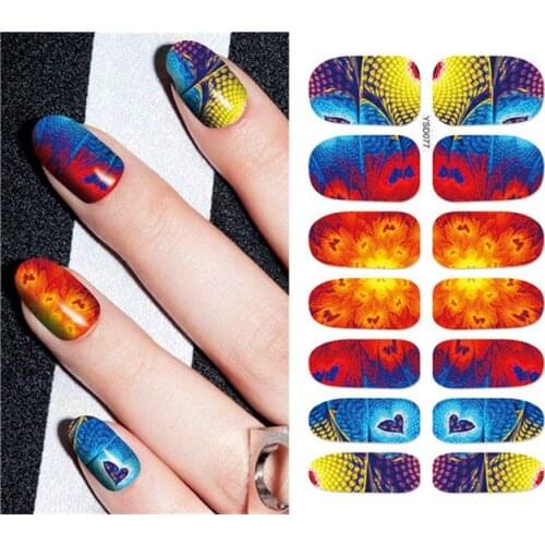 1 sheet DIY Nail Art Water Transfer Stickers Starlight Sky slider adhesive Watermark Decals Women Beauty Wedding Nails