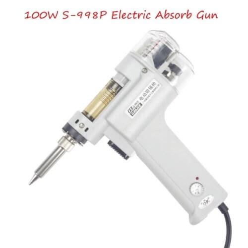 110/220V Electric Suction Tin Gun S-998P Vacuum Desoldering Pump Solder Sucker Gun Desoldering Gun