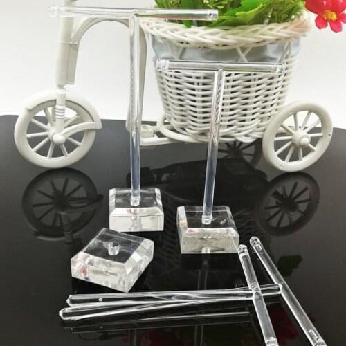 2 Pcs/Set Acrylic Earring Display Stand Earrings Holder, Earrings T Shape Showcase Countertop Jewelry Display