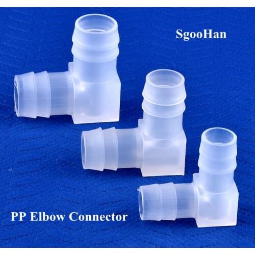5~200pcs/lot 4~20mm PP Elbow Connectors Aquarium Fish Tank Pagoda Joint Air Pump Aerator Fittings Irrigation Medical Hose Joints