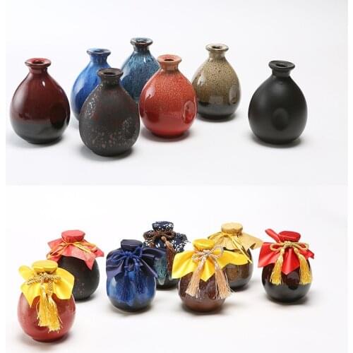 500ml Sake Distribution Wine Pot Liquor Warmer Household Ceramic Creative Ceramic Bottle Barware Flagon Small Stoup Single Pot