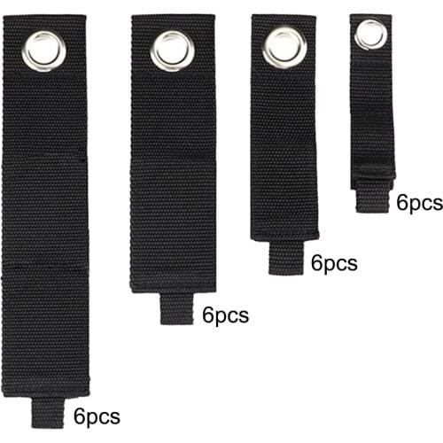 6x Heavy Duty Cord Wrap Keeper with Grommet for ing for Cords,Hoses,Rope