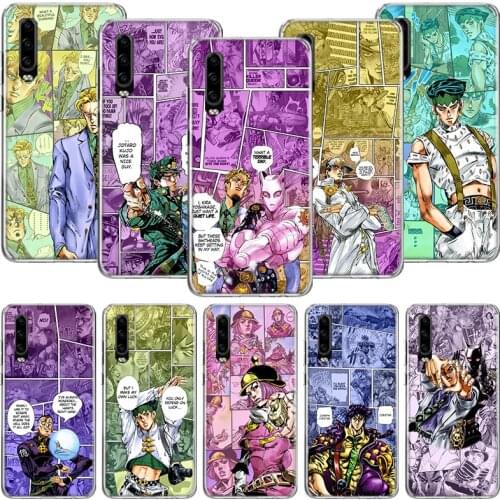 JoJo Bizarre Adventur Anime Phone Case For Huawei P30 P40 P20 P10 Mate 20 10 30 Lite Pro P Smart Z Plus Printing Cover Coque She