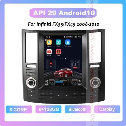 COHO For Infiniti FX35/FX45 2003-2010 Android 10.0 Octa Core 6+128G Car Multimedia Player Stereo Receiver Radio Cooling Fan