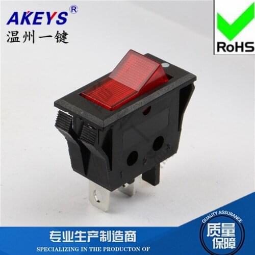 KCD3-102 double card position printing point Rice cooker Electric wok Rocker switch 15*31 Copper feet 3 feet 2 files