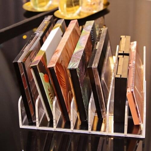 Jewelry Container Clear Acrylic Eyeshadow Case Makeup Organizers Box Divider Makeup Drawers Plastic Cosmetic Storage Box Rack