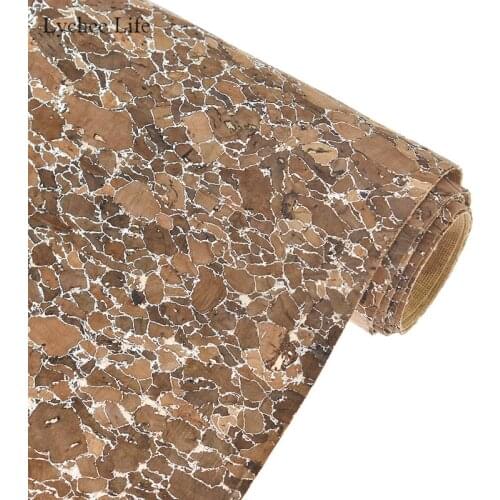 Lychee Life Retro Natural Cork Fabric For Garment Bow-knot Craft Decoration DIY Sewing Accessories For Children