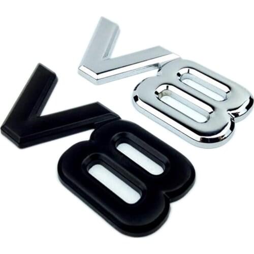 Metal Car Sticker V8 Rear Emblem Badge Decals for Lada Granta Kalina 2 1 Priora Vaz Niva Largus 2110 2114 4x4 Xray