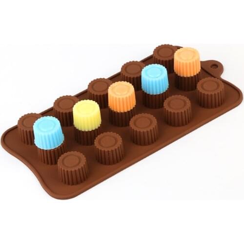 New Heart Chocolate Molds 15 Cavity DISilicone Wedding Candy Baking Molds Cupcake Decorations Cake Mold 3D