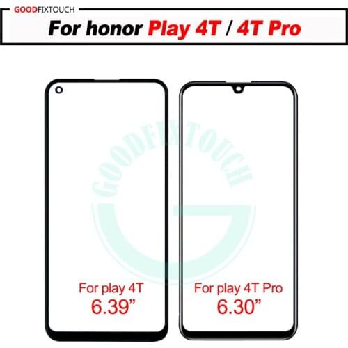 For honor play 4T Pro Front Glass Touch Screen Top Lens LCD Outer Panel Repair For honor play 4T 4tpro glass