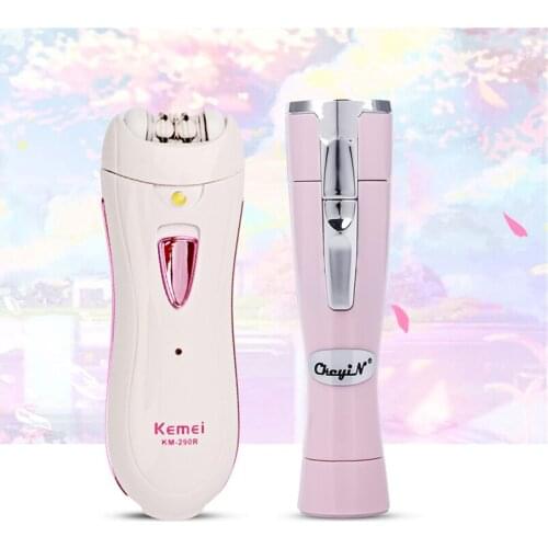 Rechargeable Women Epilator Electric Female Epilator+Mini Lady Shaver Razor Cordless Bikini Trimmer Hair Removal Shaving Machine