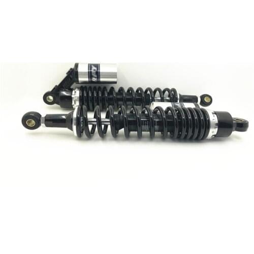 Universal 380mm Motorcycle Air Shock Absorber Rear Suspension For Honda Suzuki Kawasaki Yamaha Ducati Scooter ATV Black+silver