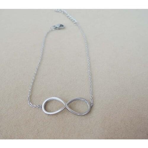 High quality top fashion bracelet made of 100% stainless steel -anti-allerge ,8 shape ,silver and gold color