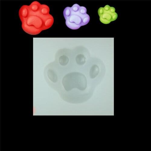 1PC 3D Dog Footprints Cat Claws Mould DIY Resin Necklace Pendant Craft Jewellery Making Mold Decoration Mole