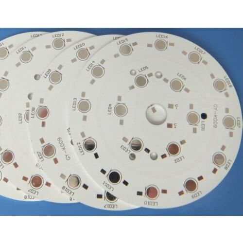 10pcs 12W 18w aluminum led pcb plate for light bulb OD; 100MM