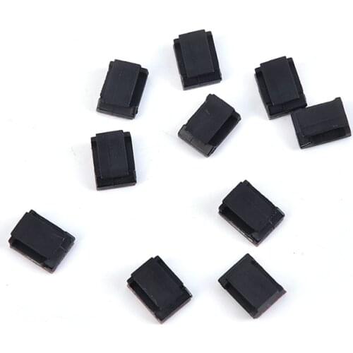 10pcs/30pcs/50pcs Self-adhesive Wire Bundle Holder Tie Mount Clip For10mm Wide Fix LED Strip Lights Connector Tie Mount Suitable