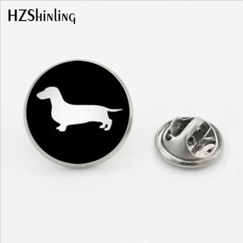 2017 New Design Dachshund Dog Lapel Pins Brooch Jewelry French Bulldog Shirt Stainless Steel Collar Pin Jewelry