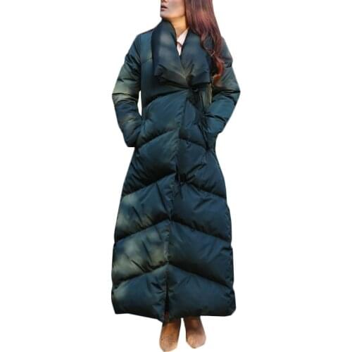 Long Down coat Winter warm parka winter long jacket women warm coat 95% White duck down outerwear Coat Women Down Jacket