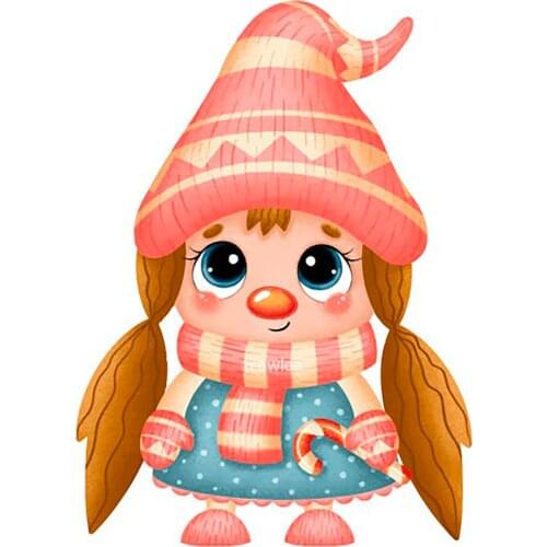 Long-haired Girl With Christmas Scarf Scrapbooking Dies Metal Cutting Dies Stencils for DIY Album Paper Card Decorative Craft