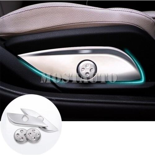 For Benz C Class W205 S205 Interior Car Seat Adjustment Button Cover 2014-2018 4pcs Car Accessories Interior Car Decor Car Trim