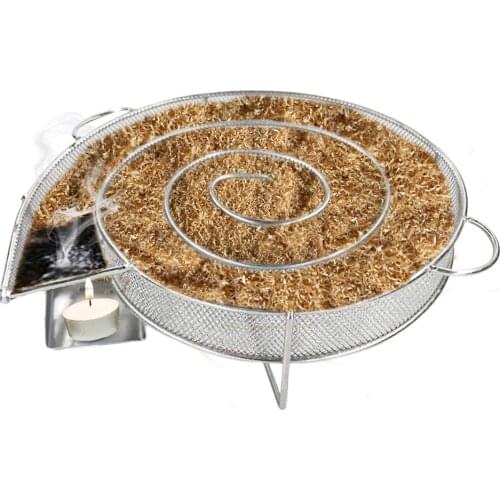 Cold Smoke Generator For BBQ Grill Wood Chip Smoking Box Wood Dust Hot And Cold Smoking Salmon Meat Cooking Kitchen Supplies