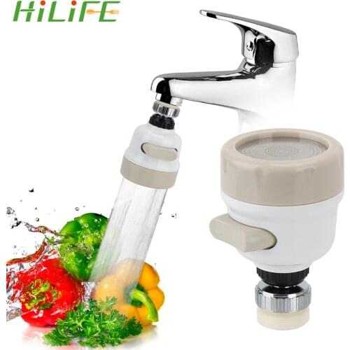 HILIFE Universal Hose Tap Kitchen Adapters Faucet Filter Nozzle High Pressure 3 Modes 360 Degree Rotatable Spray Head Tap