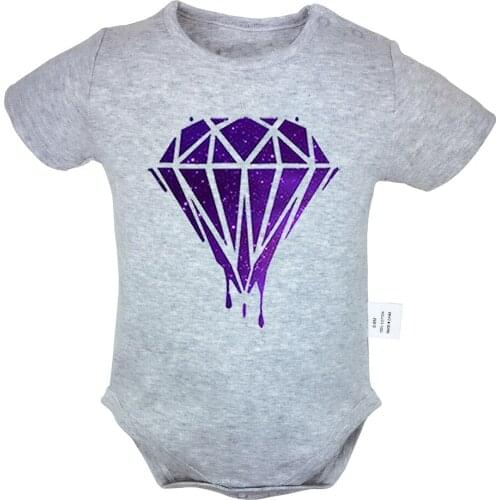 Bleeding Melting Dripping Galaxy Diamond Leopard Design Newborn Baby Boys Girls Outfits Jumpsuit Print Infant Bodysuit Clothes