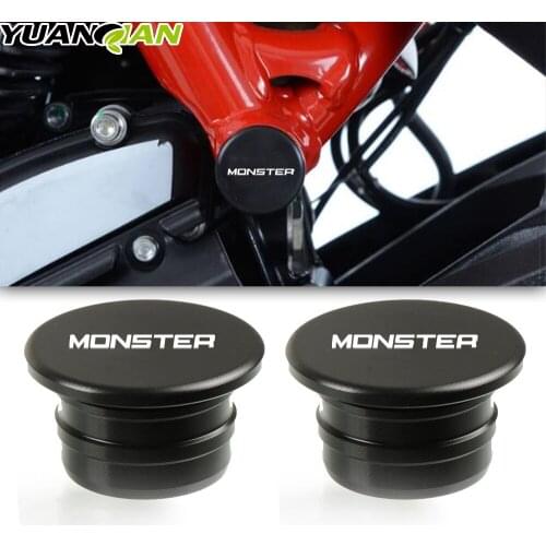 For Ducati Desert Sled Frame Hole Cover Caps Plug Decorative Frame Cap Set Motorcycle MONSTER 797 Scrambler Classic/Icon/Sixty2