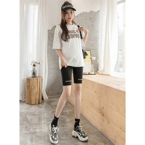 Maternity Half Leggings cotton summer sexy elastic high waist belly skinny pants Fashion Solid Color Pregnancy Sports Wear