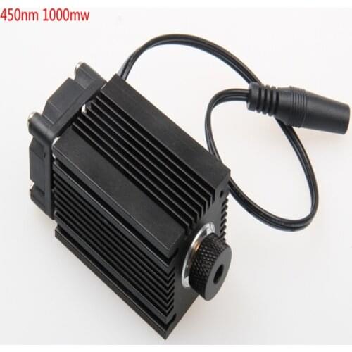 Real 1000 mw 445 Focusable 450nm blue laser diode module High Power Laser engraving machine TT L DIY CNC adjustFree shipping