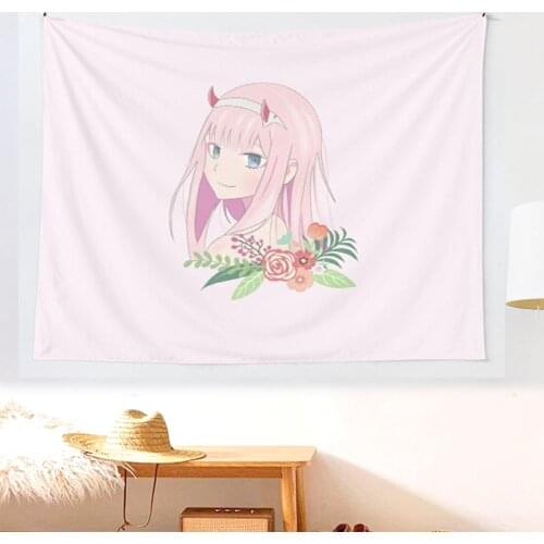 Zero Two Darling in the Franxx tapestry Wall Hanging Astrology Divination Bedspread