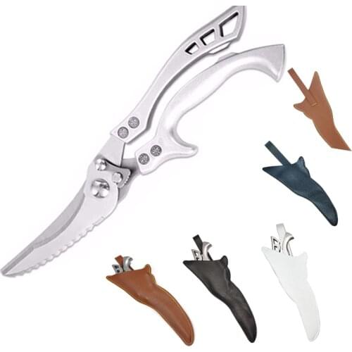 Multifunctional Kitchen Scissors Vegetable Bone Scissors Seafood Clippers BBQ Stainless Steel Household Food Scissors