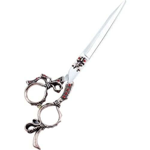 8 Inch High Grade European Retro Japanese Stainless Steel 440C Professional Dog Grooming Hair Cutting Pet Scissors