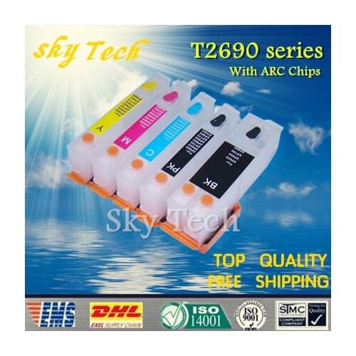 Empty Refillable cartridge Suit for Epson T2690 T2691 - T2694 ,suit for Epson expression premium XP-702 XP-802 ,With ARC chips