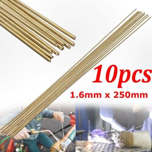 10pcs/lot250mmx1.6mm Welding Solder Rods Gold Sifbronze Brazing Welder Rods Brass K Gold Platinum Jewelry for Welding Tools