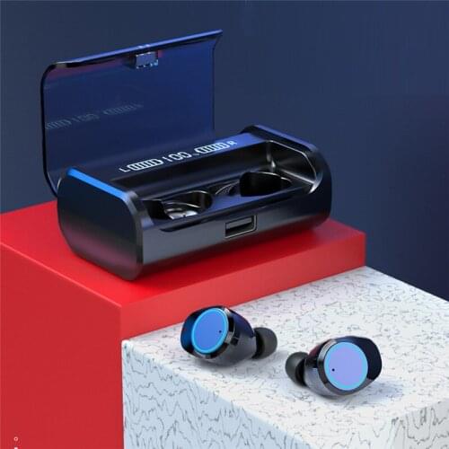 G06 TWS 5.0 Bluetooth 9D Stereo Earphone Wireless Earphones IPX7 Waterproof Earphones 4000mAh LED Smart Power Bank Phone Holder