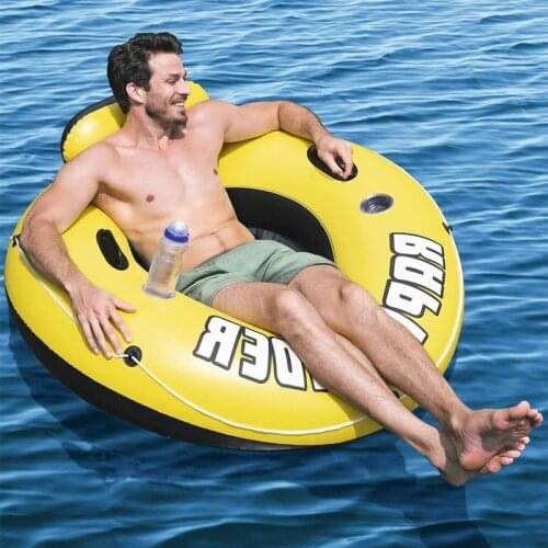 Water inflatable Floating row PVC Swimming Ring Toys Pool Rafts Inflatable Ride-ons For Children Adult