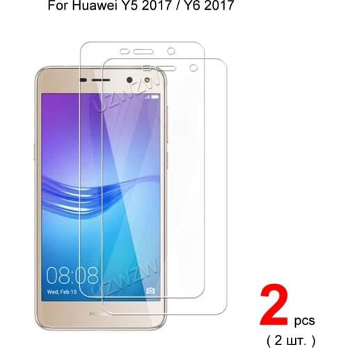 For Huawei Y5 2017 / Y6 2017 Premium 2.5D 0.26mm Tempered Glass Screen Protector For Huawei Y5 Y6 2017 Protective Glass