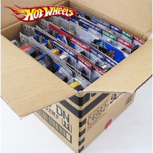 5pcs-72pcs/box Hot Wheels Car Model Toys for Children Diecast Metal Plastic Hotwheels Brinquedo Hot Kids Toys for Boys Truck Set